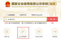 福建公司企业年报网上申报操作流程